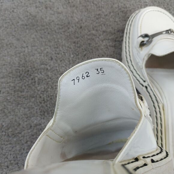 Jon Josef Platform Loafers Womens Size 35 EU White Patent Leather Slip On Spain - Picture 3 of 12